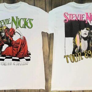 Vintage Stevie Nicks Other Side of the Mirror Tour Graphic T shirt_61_11zon 98